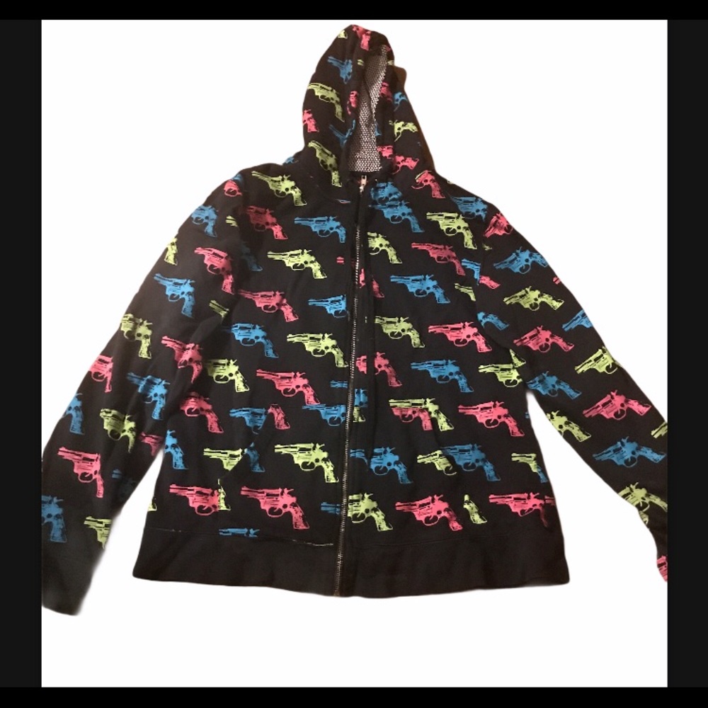 Gun zip up hoodie